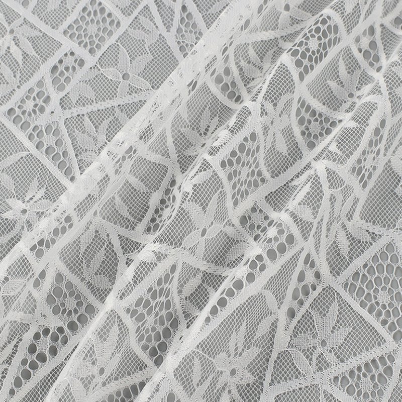 Lace Fabric Bridal Evening Polyester Warp Knit for Women's Wear Wholes 4